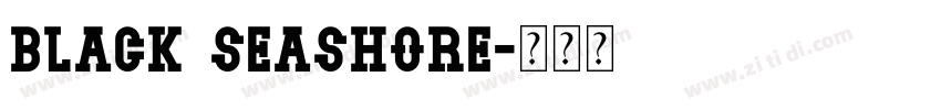 black seashore字体转换 black seashore字体转换